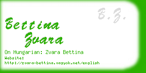 bettina zvara business card